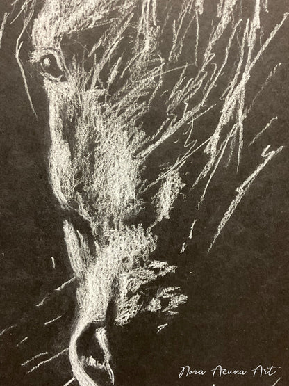 "Veil of Light" Charcoal