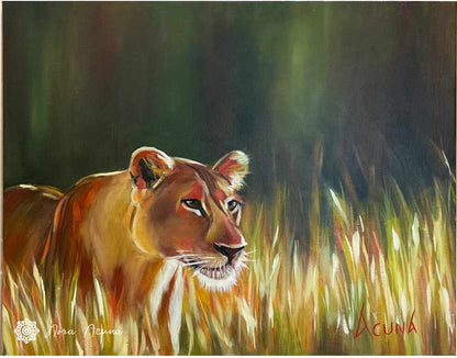 "The Huntress" Oil Painting