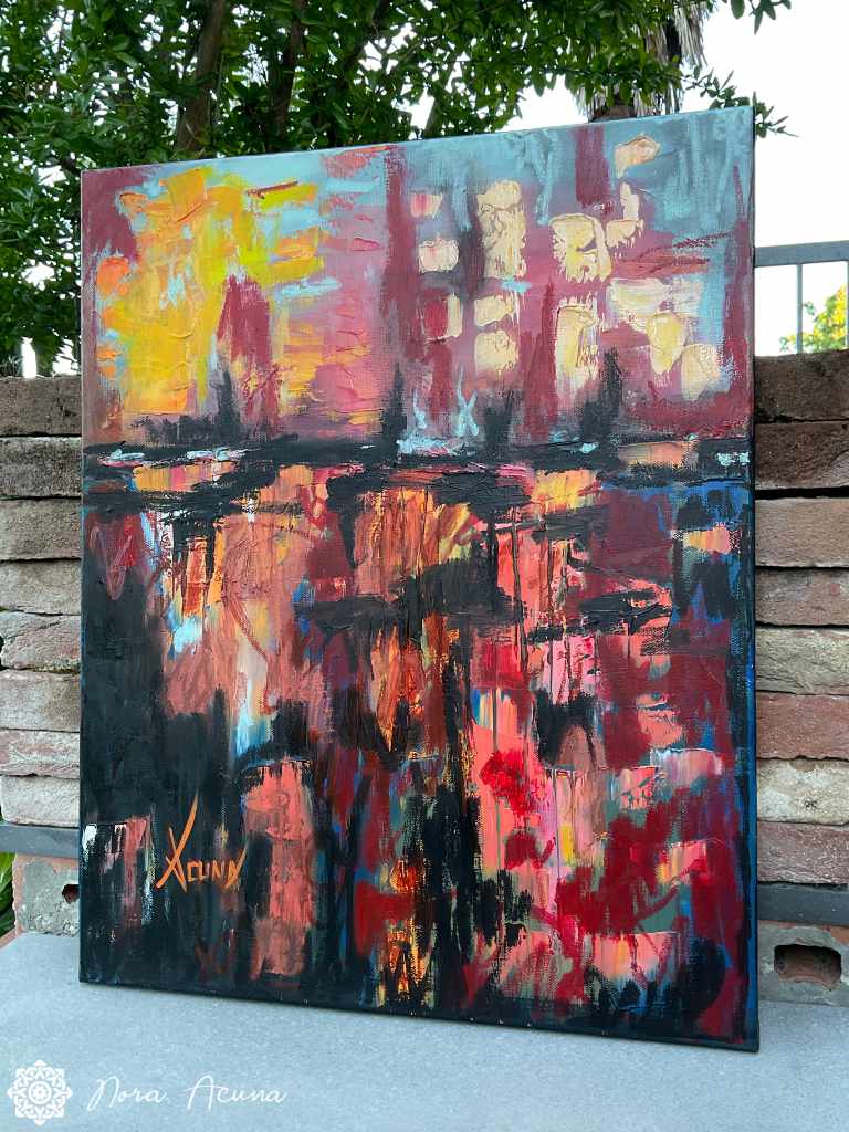 "Sky Meets Water" Oil Painting