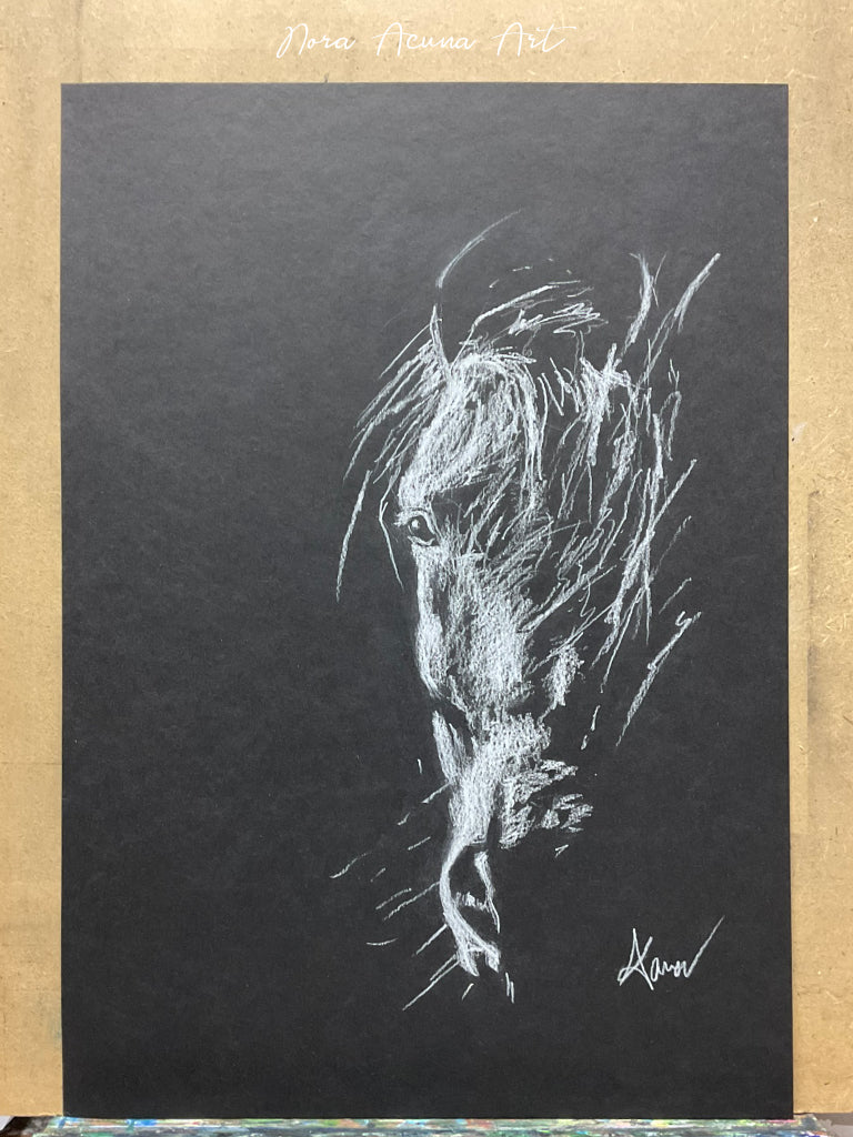 "Veil of Light" Charcoal