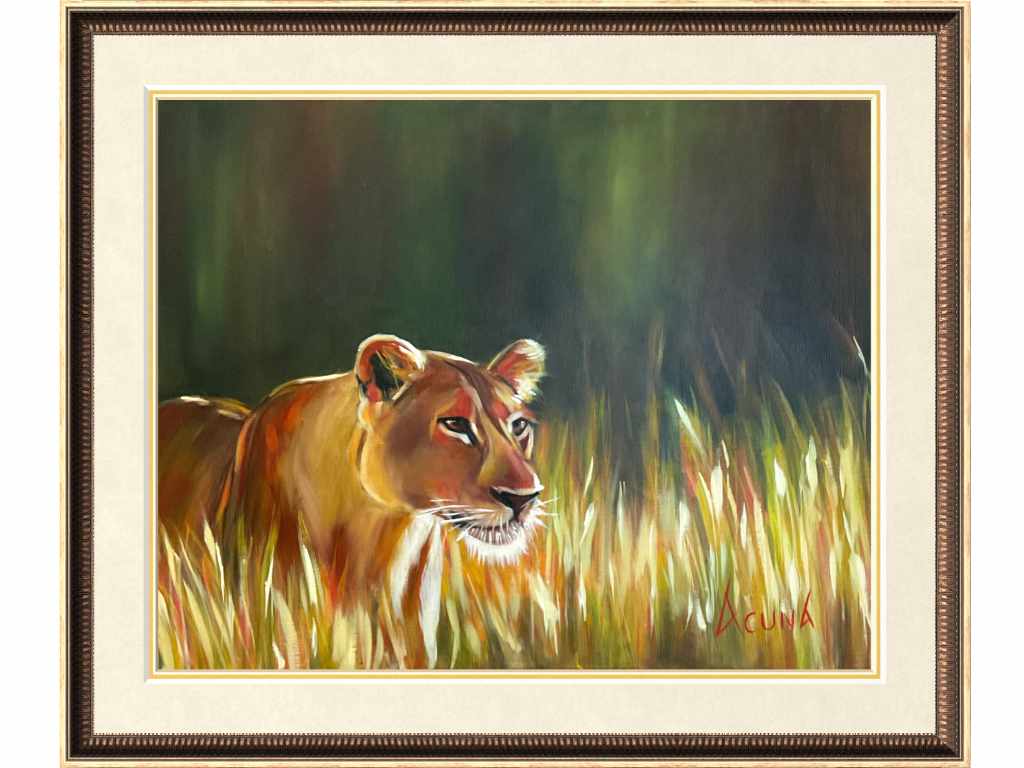 "The Huntress" Oil Painting