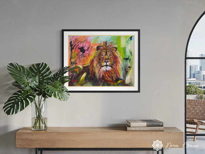 "Untamed" Mixed Media on Paper
