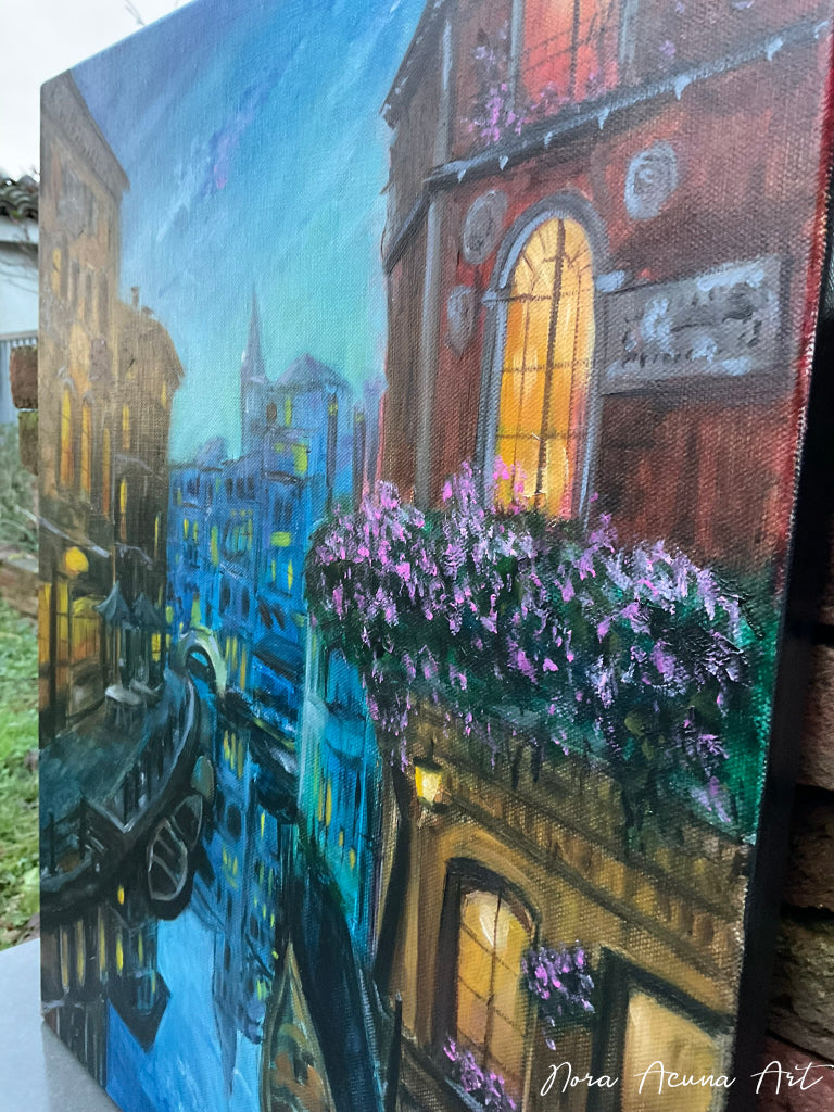 "City of Mirrors" Oil Painting