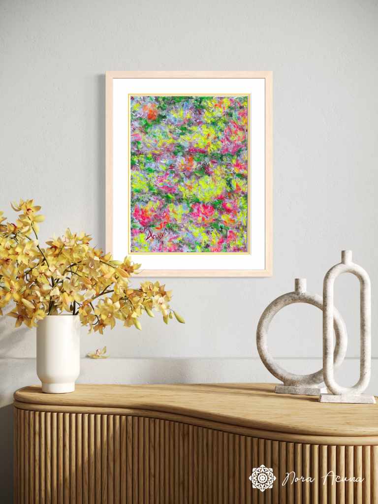 "Mystic Garden Journey" Mixed Media