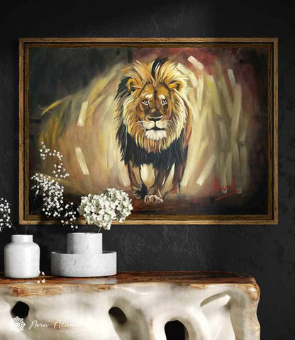 "Silent Roar" Oil Painting