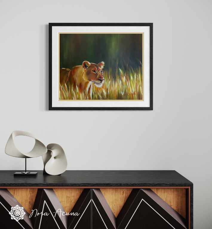 "The Huntress" Oil Painting