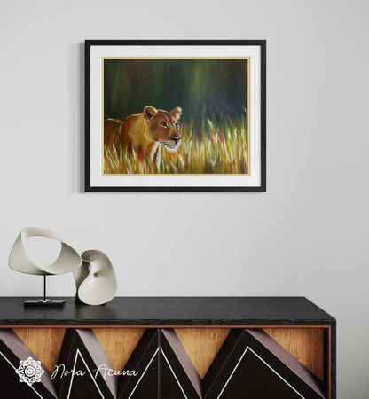 "The Huntress" Oil Painting