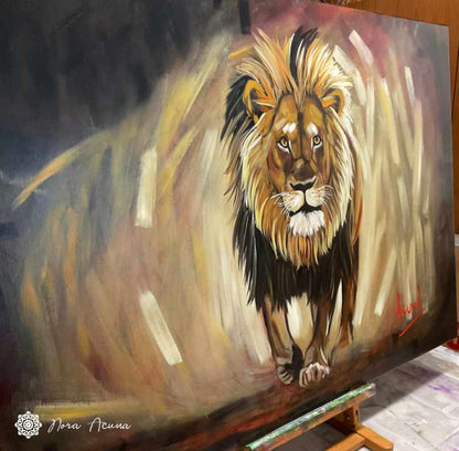 "Silent Roar" Oil Painting