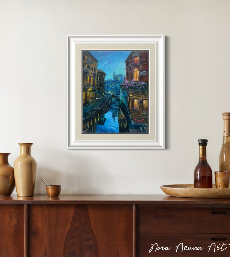 "City of Mirrors" Oil Painting