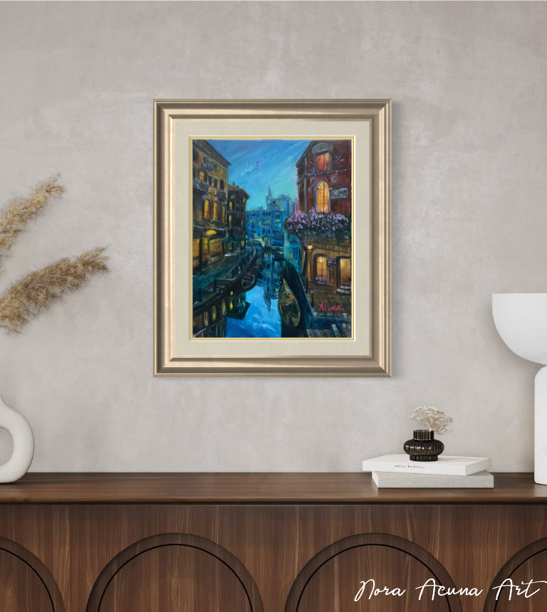 "City of Mirrors" Oil Painting