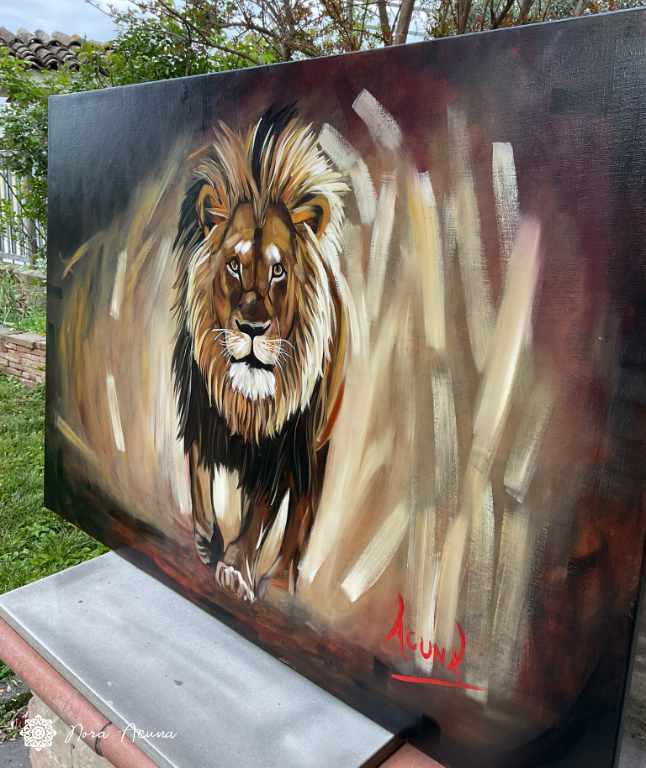 "Silent Roar" Oil Painting