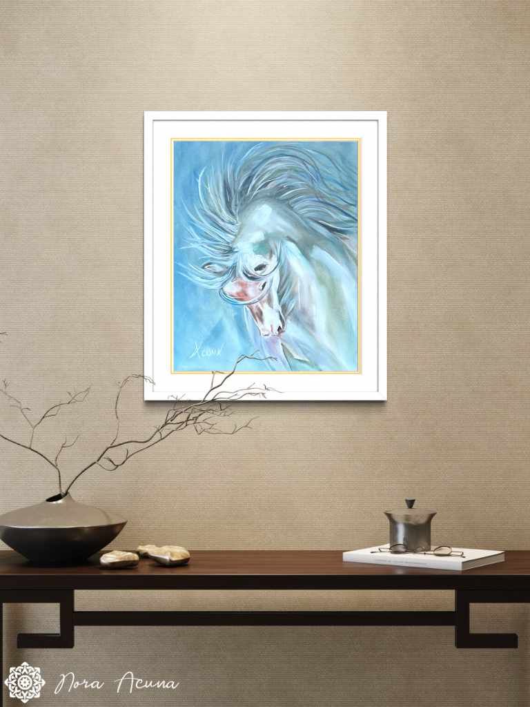 "Galloping With Wind" Oil Painting