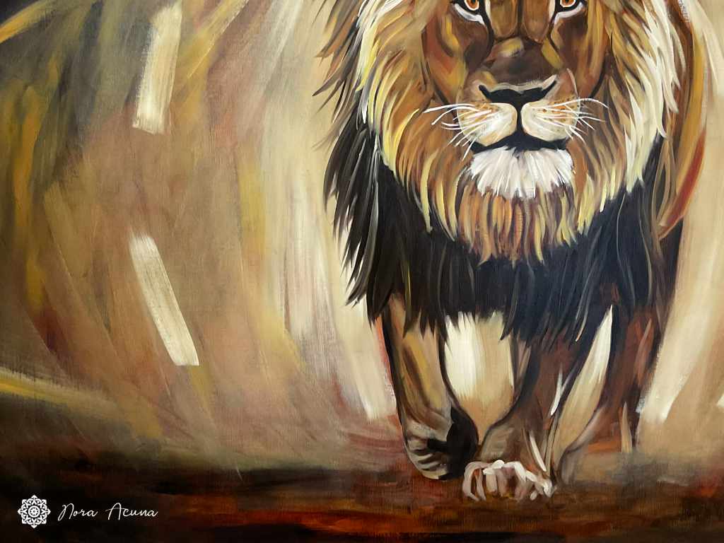 "Silent Roar" Oil Painting