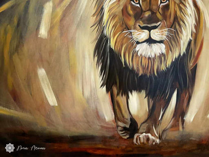 "Silent Roar" Oil Painting
