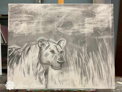 "The Huntress" Oil Painting
