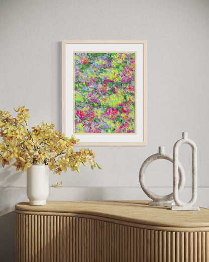 "Mystic Garden Journey" Mixed Media